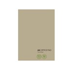 PREMIER RECYCLED OFFICE PAD 7MM RULED 50GSM A4 NATURAL PACK 10