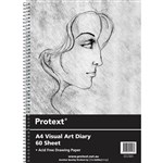 PROTEXT VISUAL ART DIARY WITH PP COVER 110GSM 120 PAGE A4