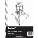 PROTEXT VISUAL ART DIARY WITH PP COVER 110GSM 120 PAGE A5