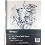 PROTEXT VISUAL ART DIARY WITH PP COVER 110GSM 120 PAGE 356 X 280MM