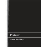 PROTEXT VISUAL ART DIARY WITH PP COVER 110GSM 120 PAGE A3 BLACK