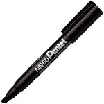 PENTEL NN60 GREEN LABEL PERMANENT MARKER CHISEL 45MM BLACK BOX 12