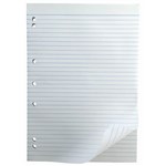 WRITER BOND OFFICE PADS 7 HOLES 8MM RULED 55GSM 100 SHEETS A4 WHITE