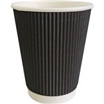 WRITER BREAKROOM DOUBLE WALL PAPER CUP 12OZ BLACK CARTON 500