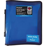 PROTEXT BINDER BUDDY WITH ZIPPER 3 RING WITH HANDLE 25MM BLUE