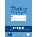 WRITER PREMIUM STORY BOOK 24MM PLAINDOTTED THIRDS 24MM 100GSM 64 PAGE 330 X 240MM TELEPHONE