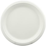 EARTH ECO PLATES ROUND 180MM WHITE PACK 25