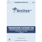 WRITER PRESENTATION FLIPCHART PAD 60GSM 50 SHEETS 850 X 600MM WHITE PACK 2