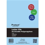 PROTEXT LETTER FILE A4 CLEAR PACK 100