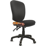 ORANGE DUST ALICE CHAIR MEDIUM BACK 510 X 490 X 880MM SWAN BLACK