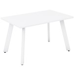 OLG FLARE TABLE 4 LEG WHITE FRAME 1200 X 750MM WHITE