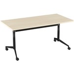 OLG UNI FLIP TABLE BLACK FRAME 1600 X 750MM NORDIC MAPLE