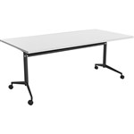 OLG UNI FLIP TABLE BLACK FRAME 1600 X 750MM WHITE