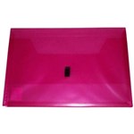 POP POLYWALLY WALLET HOOK AND LOOP CLOSURE 30MM GUSSET FOOLSCAP PINK