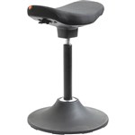 PERGO WAVE PERCHING U STOOL 4D SEAT MOVEMENT DISC BASE FABRIC BLACK