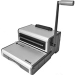 QUPA S470 PLASTIC SPIRAL COIL BINDING MACHINE WITH ELECTRIC COIL WINDER