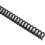 GOLD SOVEREIGN PLASTIC SPIRAL BINDING COIL 401 PITCH A4 25MM BLACK BOX 50