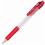 PENTEL BK127 EBALL RETRACTABLE BALLPOINT PEN 07MM RED BOX 12