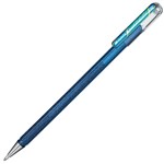 PENTEL K110 HYBRID DUAL METALLIC GEL INK PEN 10MM BLUE  METALLIC GREEN BOX 12