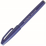 PENTEL SES15C BRUSH SIGN PEN MARKER BLUE BOX 10