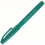 PENTEL SES15C BRUSH SIGN PEN MARKER TURQUOISE GREEN BOX 10