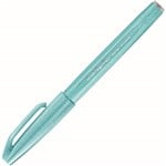 PENTEL SES15C BRUSH SIGN PEN MARKER PALE BLUE BOX 10
