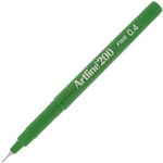 ARTLINE 200 FINELINER PEN 04MM GREEN