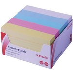 ESSELTE RULED SYSTEM CARDS 127 X 76MM ASSORTED PACK 500