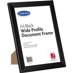 CARVEN DOCUMENT FRAME WIDE PROFILE A4 BLACK