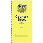 SPIRAX 543 COUNTER BOOK SPIRAL BOUND SIDE OPEN FEINT RULED 120 PAGE 297 X 135MM