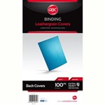GBC IBICO BINDING COVER LEATHERGRAIN 300GSM A4 BLUE PACK 100