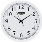 CARVEN WALL CLOCK ROUND 450MM WHITE
