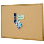 QUARTET CORKBOARD 890 X 580MM OAK FRAME