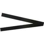 QUARTET MAGNETIC STRIPS 25 X 300MM BLACK PACK 2