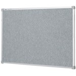 QUARTET PENRITE FABRIC BULLETIN BOARD 1200 X 900MM LIGHT GREY