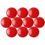 QUARTET MAGNETIC BUTTONS 20MM RED PACK 10