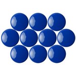 QUARTET MAGNETIC BUTTONS 20MM BLUE PACK 10
