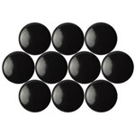 QUARTET MAGNETIC BUTTONS 30MM BLACK PACK 10