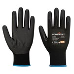 PORTWEST NPR15 NITRILE FOAM TOUCHSCREEN GLOVE XL BLACK PACK 12
