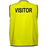 PRIME MOVER MV120 HIVIS VEST PRINTED VISITOR DAY USE ONLY