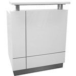 OM PREMIER RECEPTIONIST COUNTER 880 X 690 X 1150MM WHITE