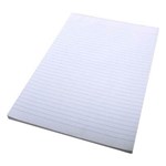 QUILL RULED BANK PAD 2 SIDES 70GSM 100 LEAF A4 WHITE
