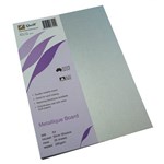 QUILL METALLIQUE BOARD 285GSM A4 SILVER SHADOW PACK 25