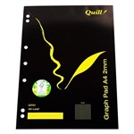 QUILL 10518 GRAPH PADS FSC Q701 A4 2MM 40LF