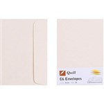 QUILL C6 COLOURED ENVELOPES PLAINFACE STRIP SEAL 80GSM 114 X 162MM CREAM PACK 25