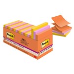 POSTIT R33018SSAUCP SUPER STICKY POP UP NOTES 76 X 76MM ENERGY BOOST CABINET PACK 18