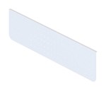 RAPIDLINE ARCH PERFORATED MODESTY PANEL WHITE