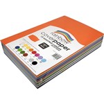 RAINBOW COVER PAPER 125GSM 255 X 380MM ASSORTED PACK 500