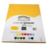 RAINBOW COVER PAPER 125GSM A3 GOLD PACK 100
