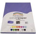 RAINBOW COVER PAPER 125GSM A3 PURPLE PACK 100